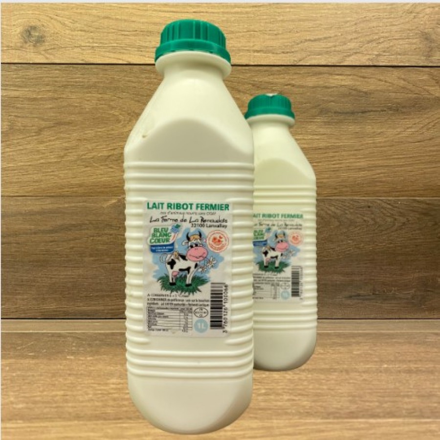 Lait entier cru (Bouteille plastique) - Mes Produits Fermiers